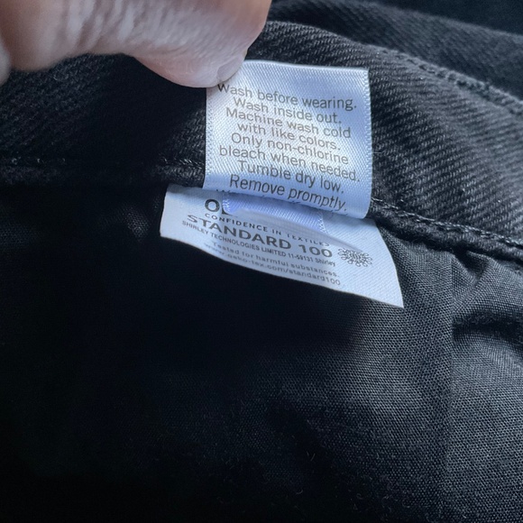 SO Jeans High-Rise Stretch Straight Juniors Size 5 Black Checkers Pattern - Picture 9 of 14